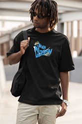 Classy Walk Unisex Black Oversized T-Shirt